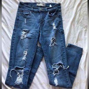 Garage High Waist Ripped Jeggings